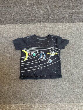 Vintage Style Solar System Outer Space T-Shirt Baby 12 Months